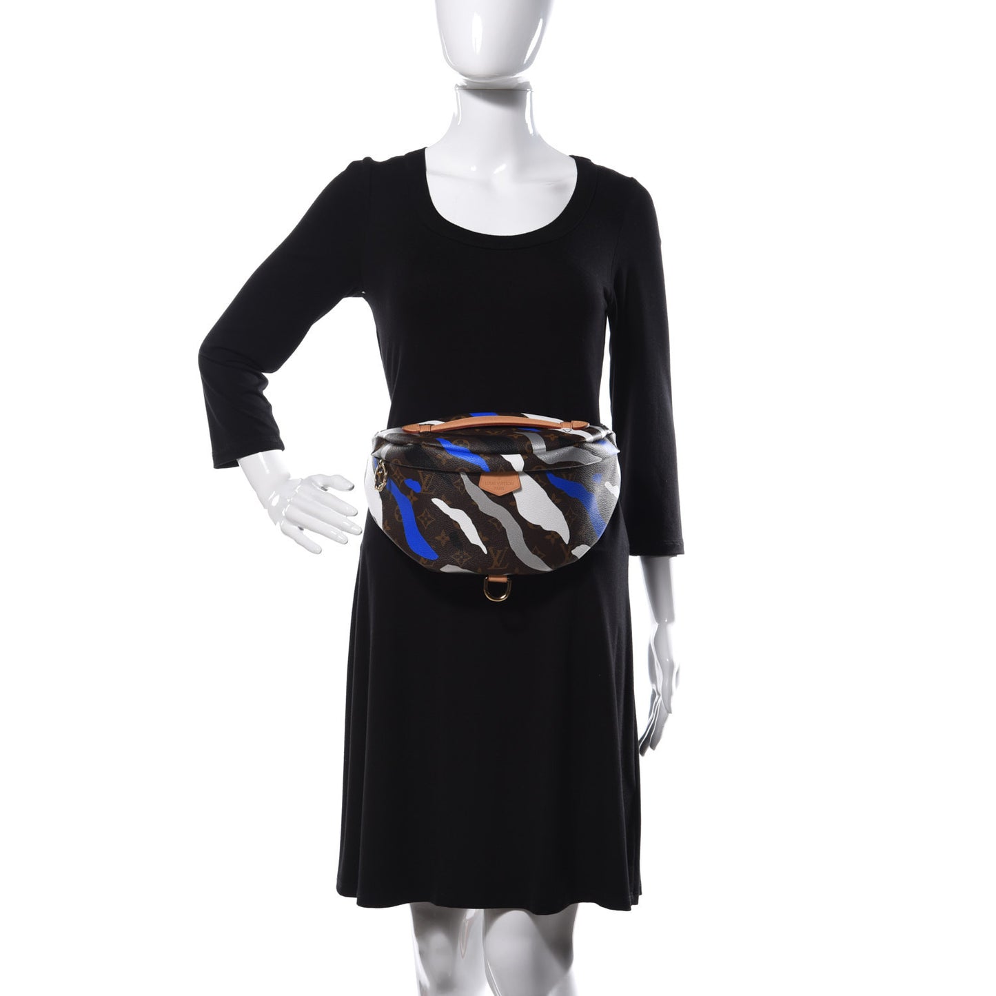 X LOL Monogram Bumbag Blue Silver