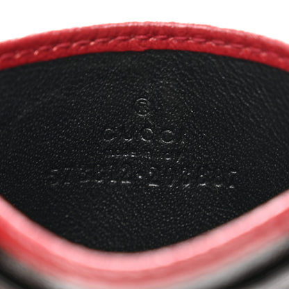 Gucci Azalea Calfskin Matelasse Diagonal Patchwork Torchon GG Marmont Card Case Black Beige Romantic Cerise 6 of 7