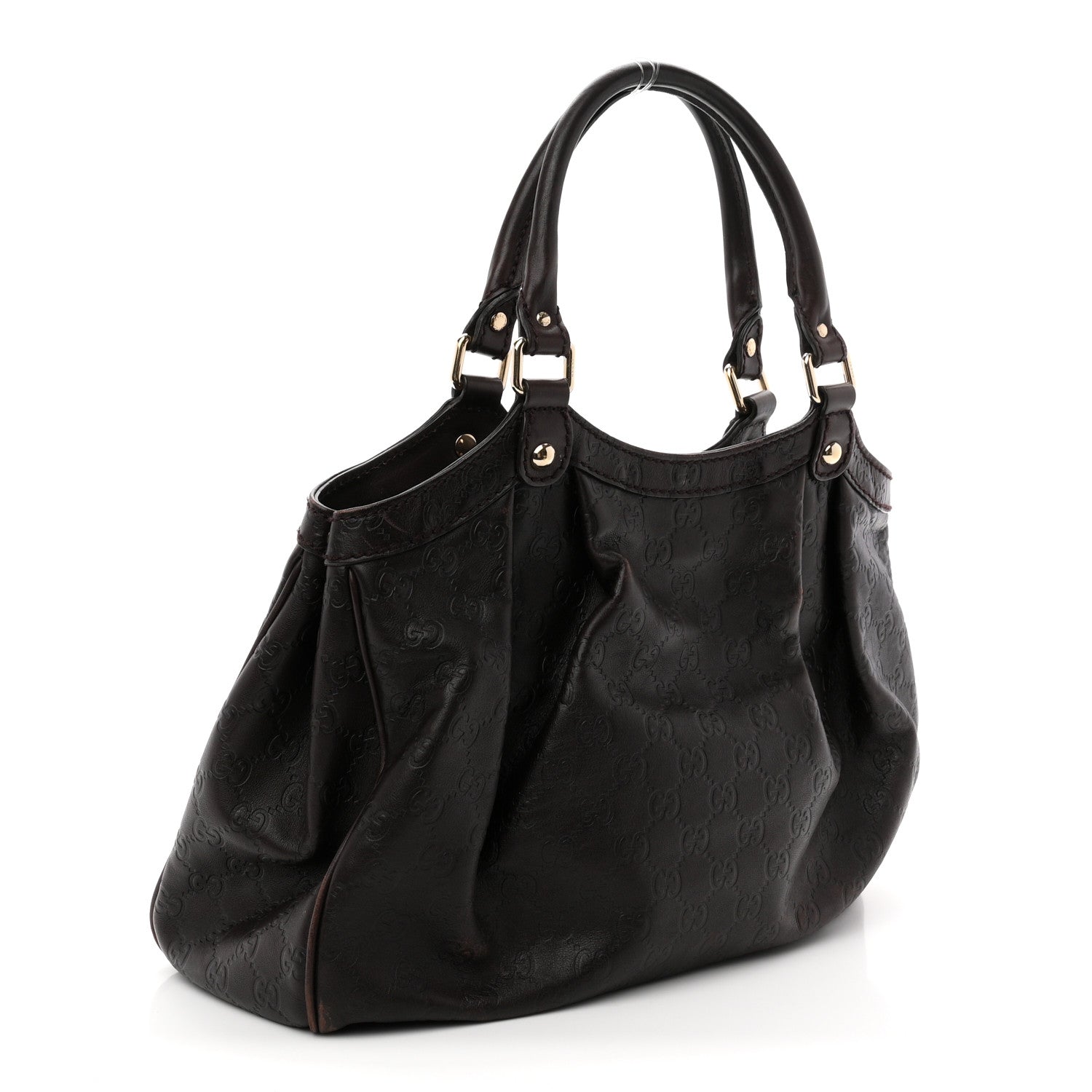 Gucci Guccissima Medium Sukey Tote  Chocolate 2 of 10