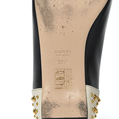 Gucci Calfskin Studded Lexi Ballerina Flats 39.5 Black 7 of 19