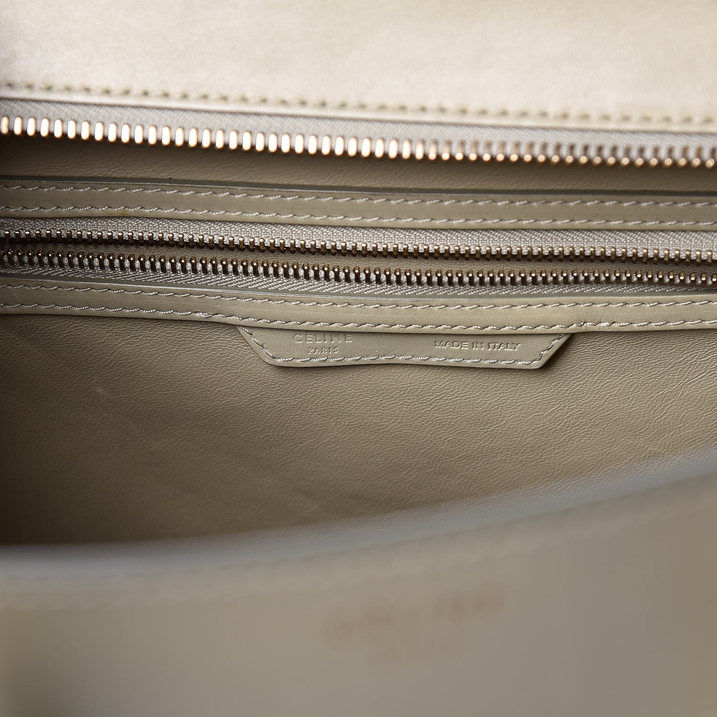 Smooth Calfskin Mini Luggage Light Grey