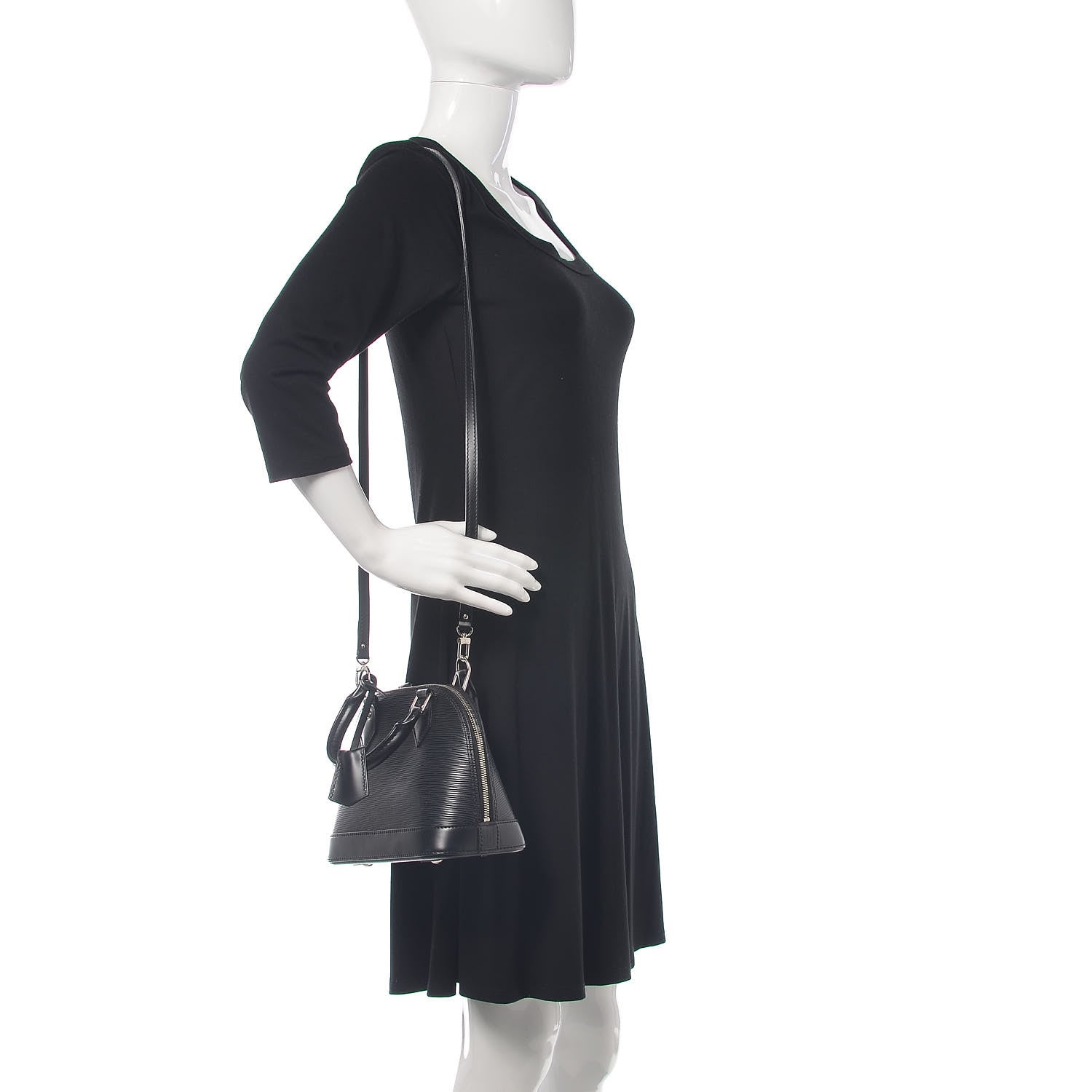 Louis Vuitton Epi Alma BB Black 2 of 12