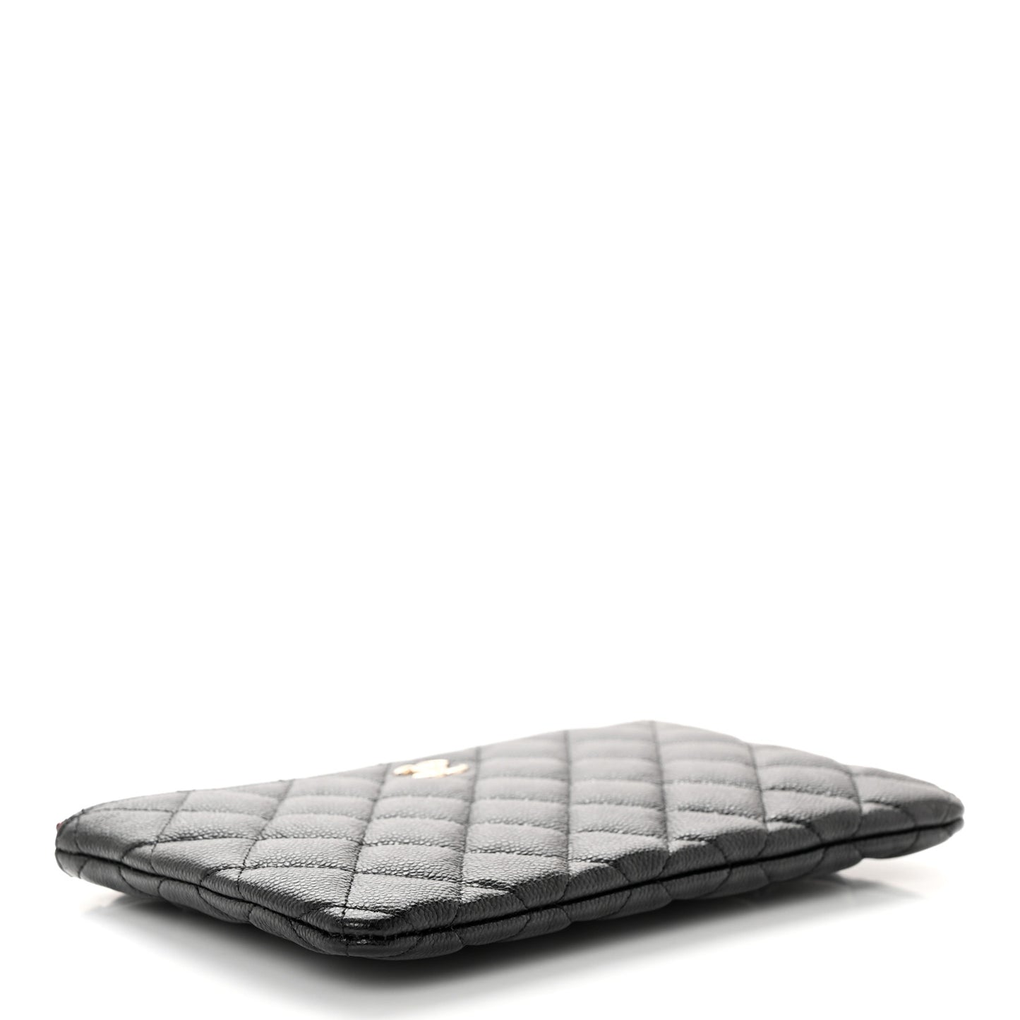 Caviar Quilted Cosmetic Case Black