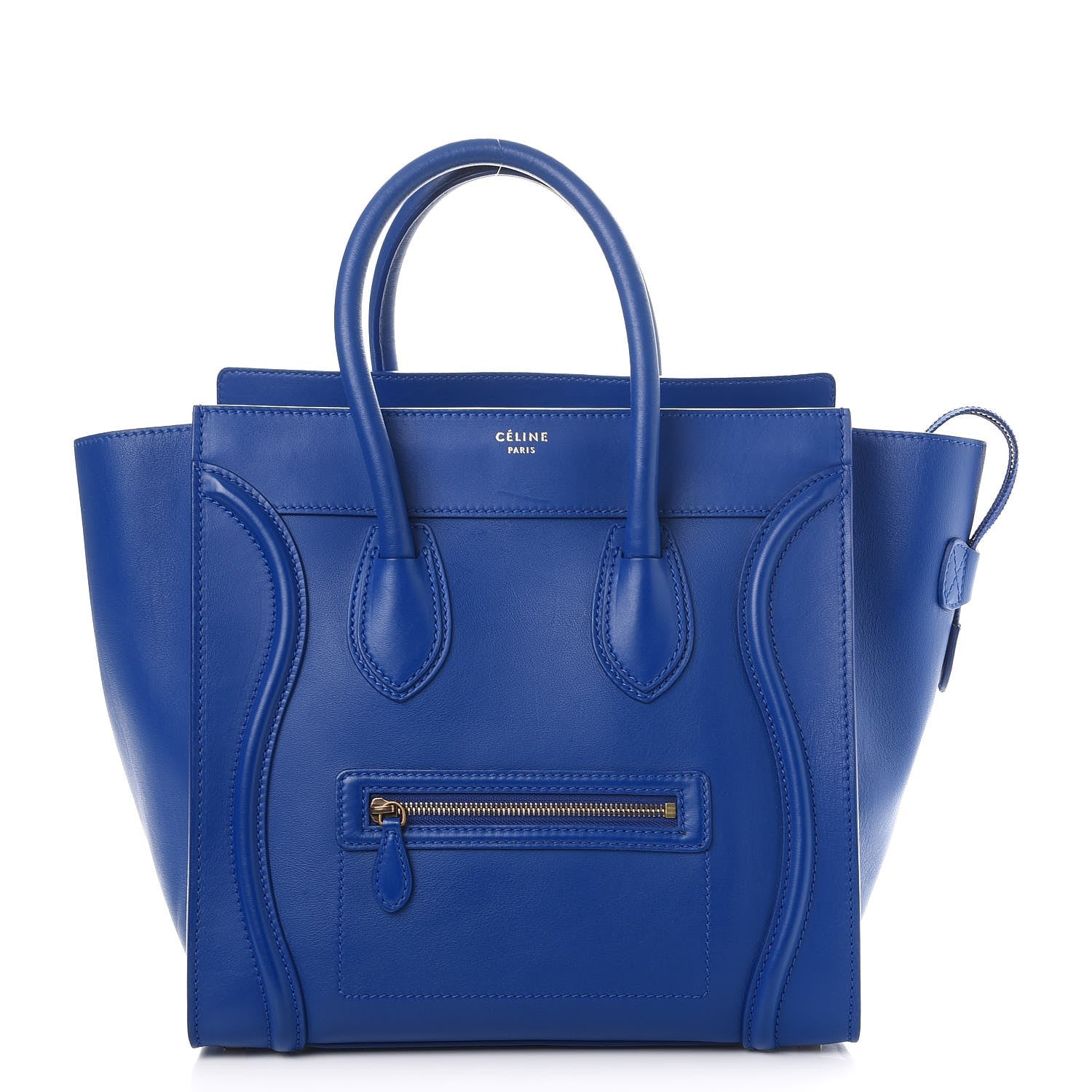Celine Smooth Calfskin Mini Luggage Royal Blue 1 of 7
