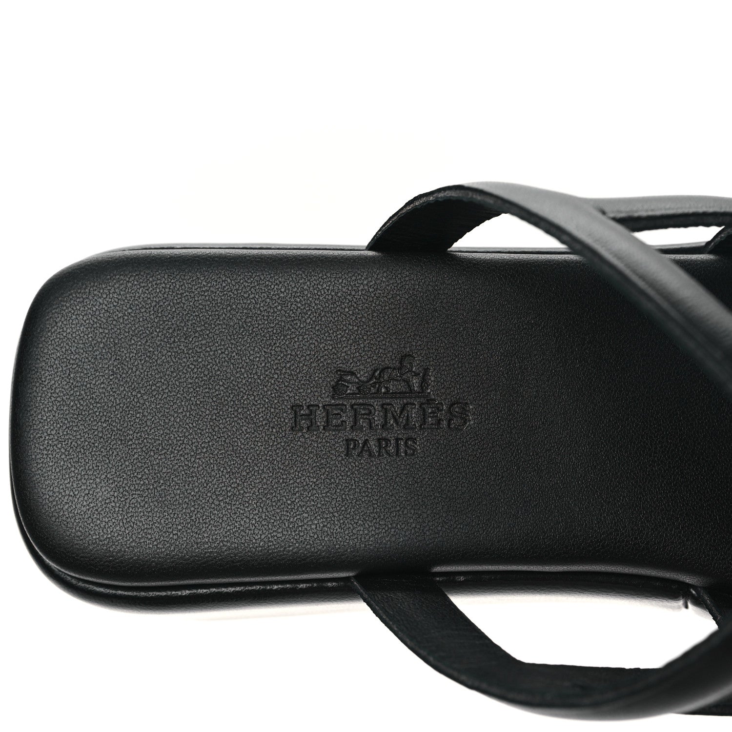 Hermes Nappa Gipsy Sandals 38 Black 7 of 9