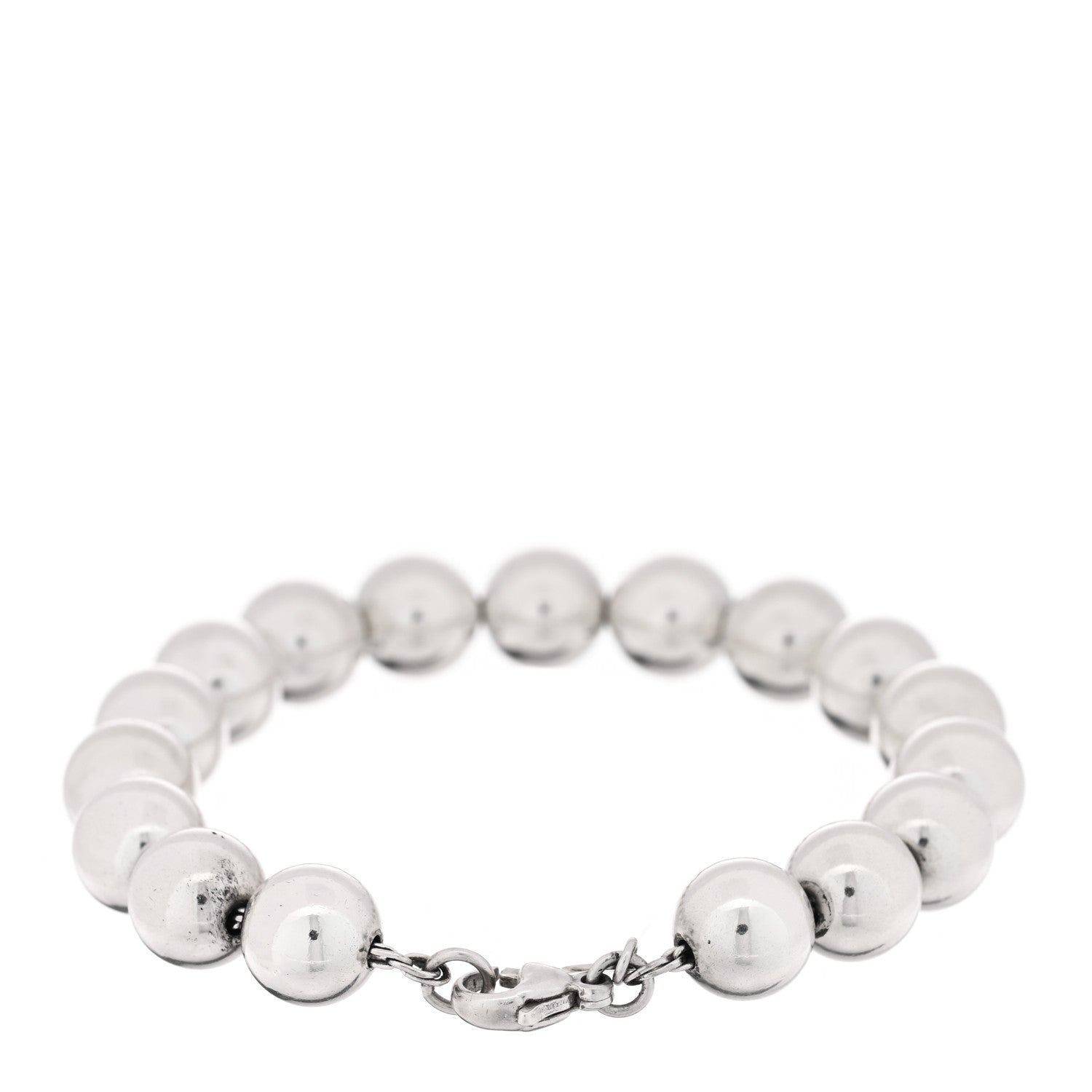 Tiffany Sterling Silver 10mm HardWear Ball Bracelet 2 of 3