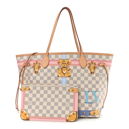 Louis Vuitton Damier Azur Summer Trunks Neo Neverfull MM 3 of 12