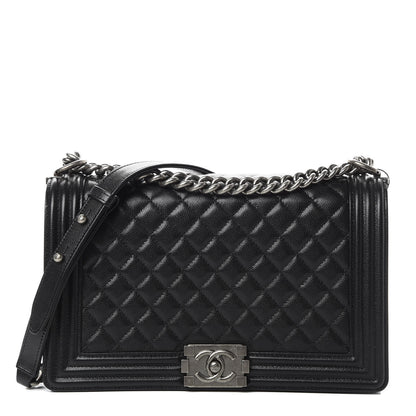 Chanel Caviar Quilted New Medium Boy Flap Black 1 of 11