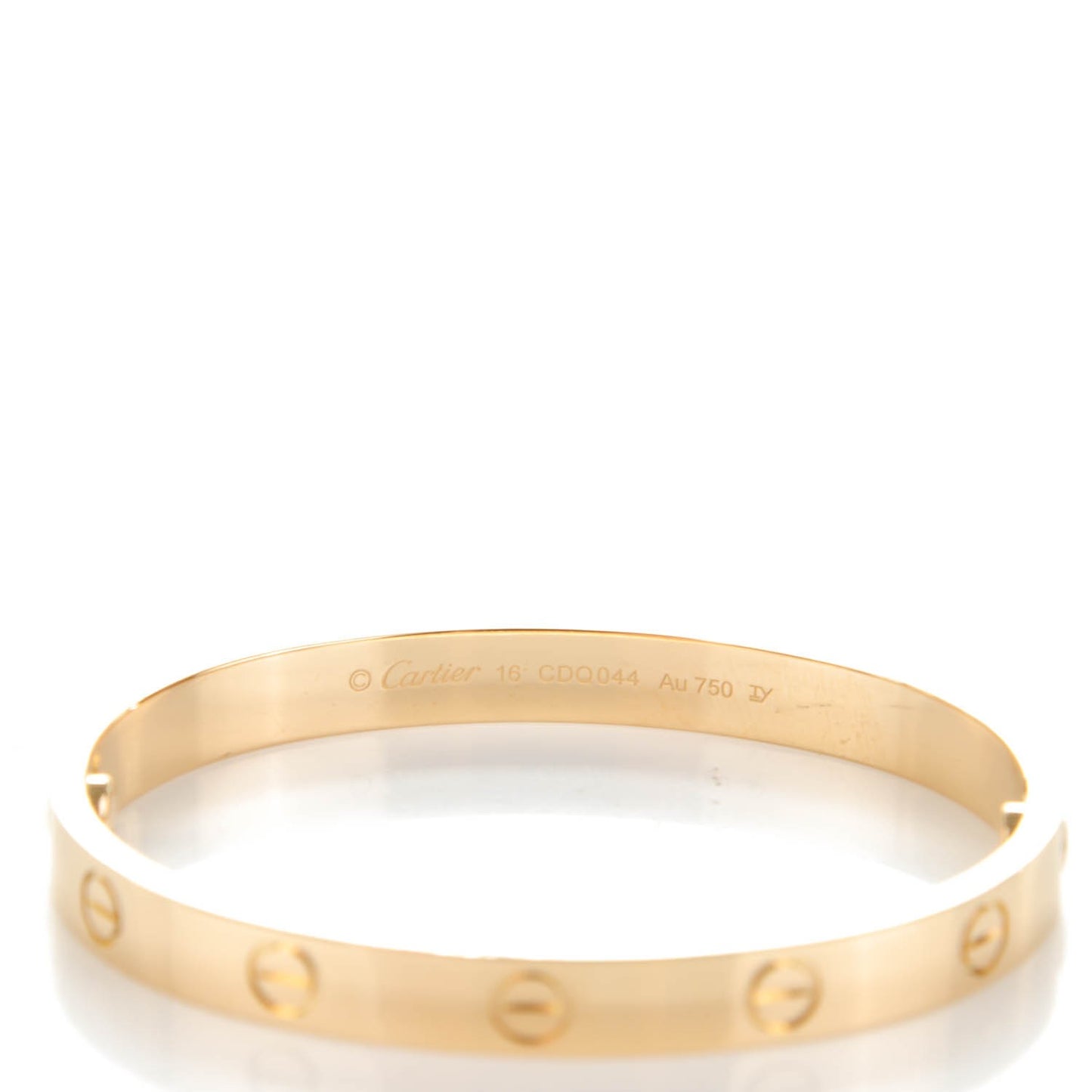 18K Yellow Gold LOVE Bracelet 16