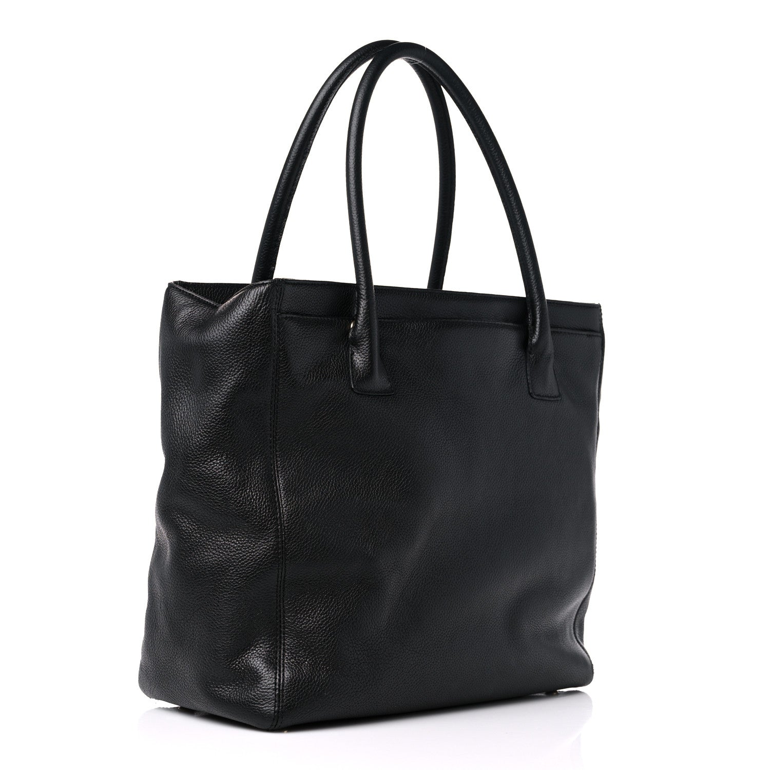Chanel Calfskin Tall Cerf Tote Black 2 of 18