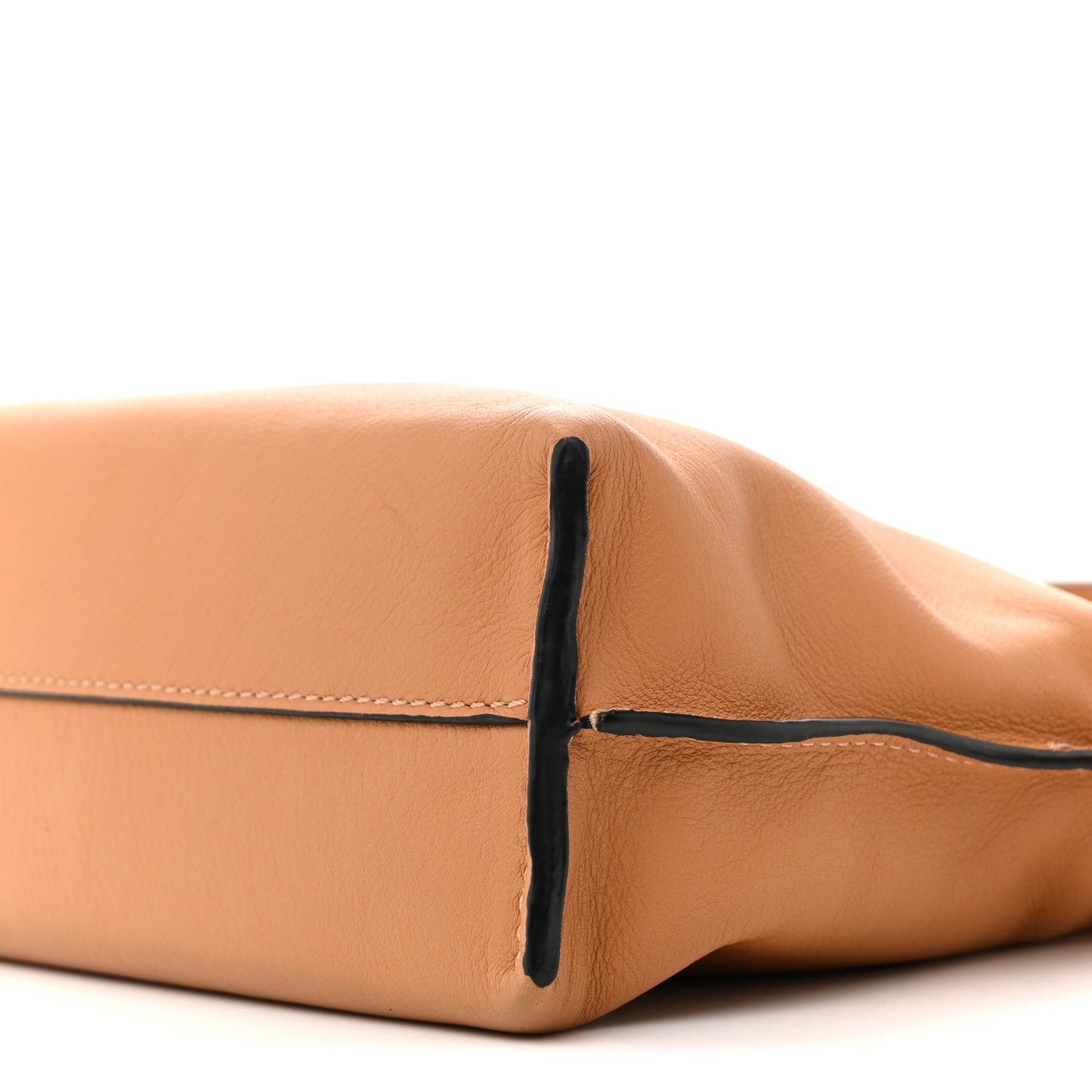 Calfskin Mini Flamenco Knot Clutch Warm Desert