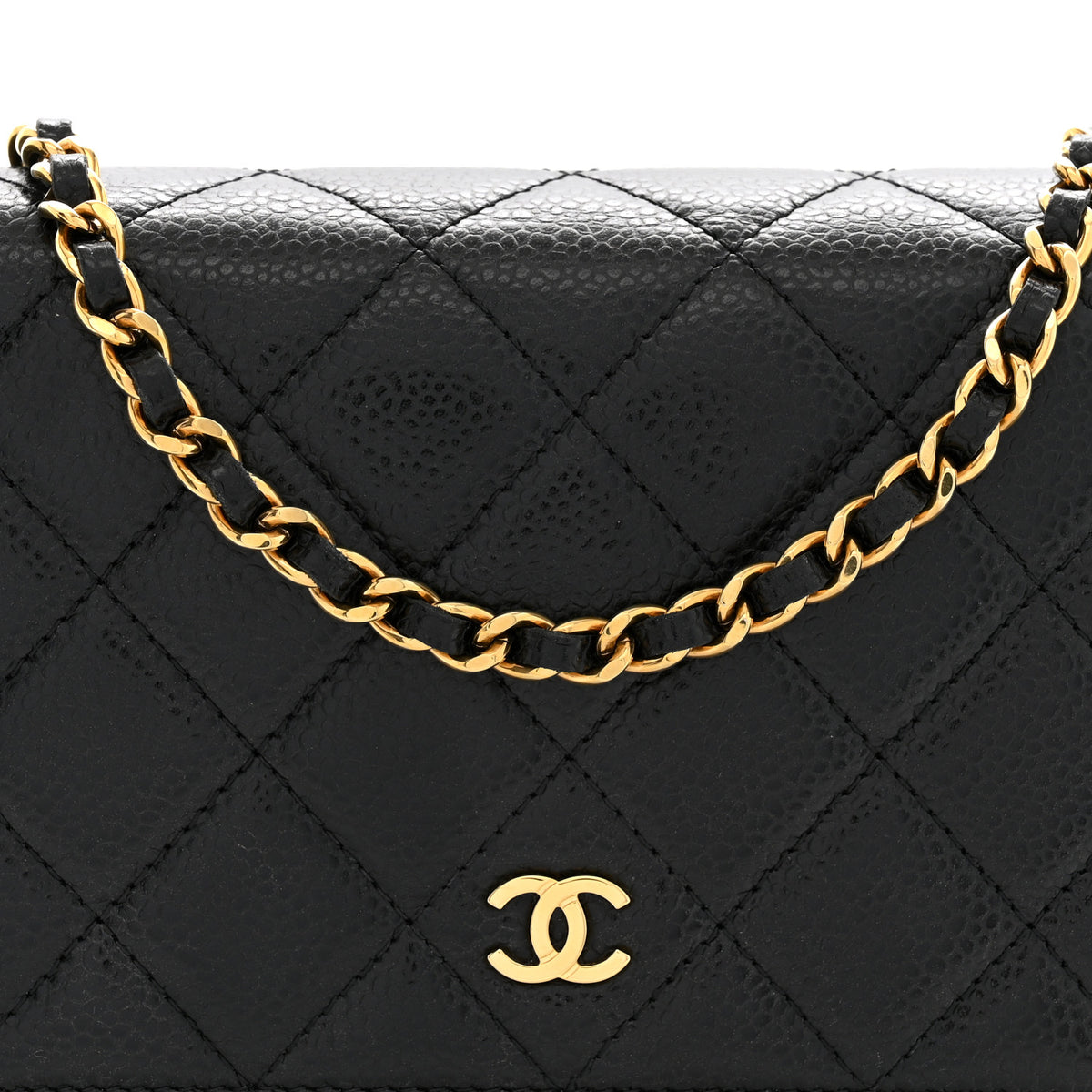 Chanel Caviar Quilted Wallet on Chain WOC Black 8 of 10