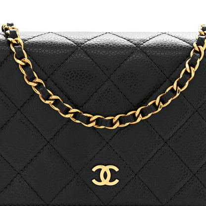 Chanel Caviar Quilted Wallet on Chain WOC Black 8 of 10