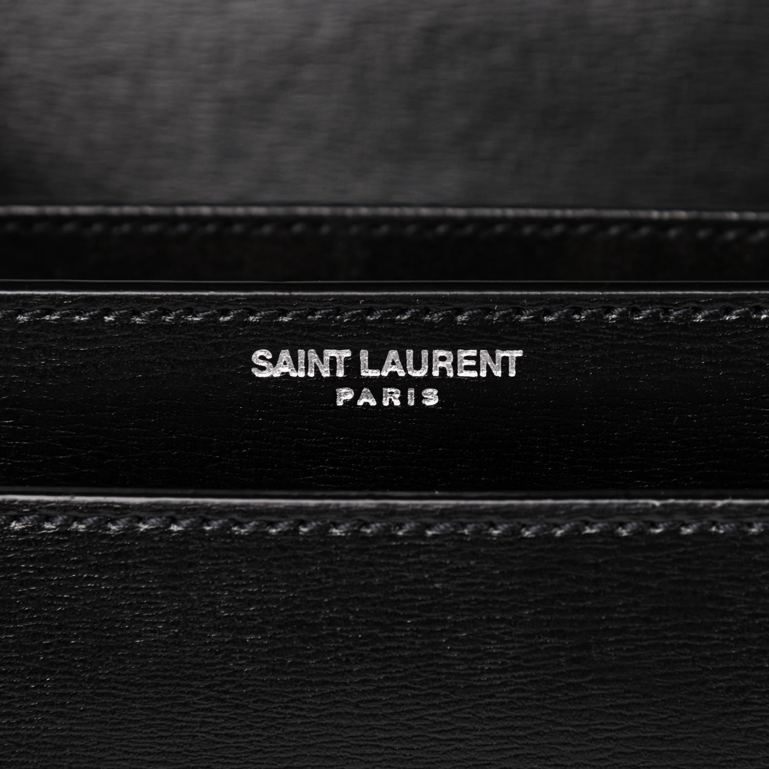 Saint Laurent Calfskin Medium Monogram Sunset Black 9 of 9