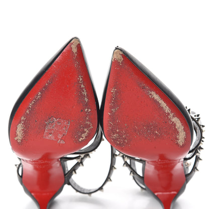 Christian Louboutin Kid Tchicaboum 85 Pumps 39.5 Black Silver 8 of 8
