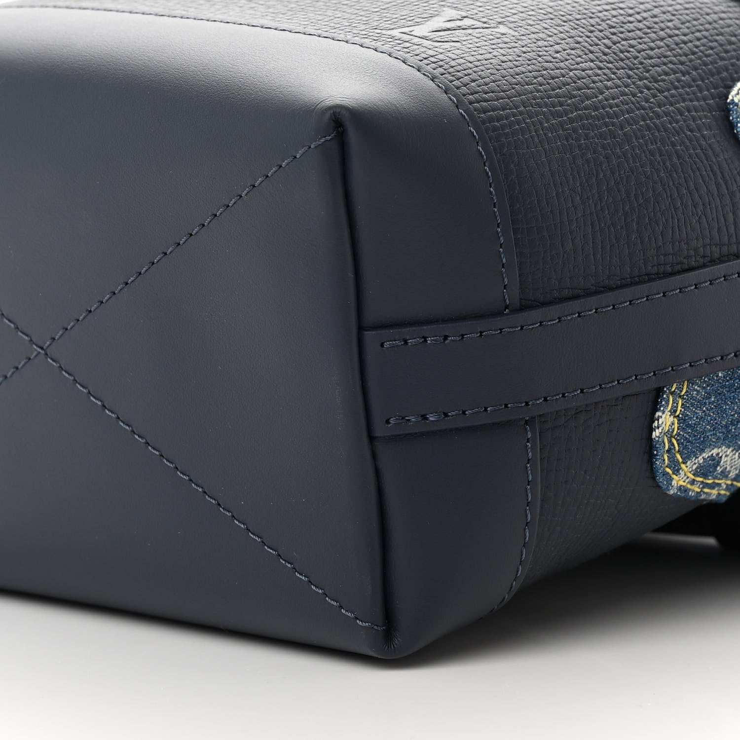 Louis Vuitton X NIGO Taurillon Monogram Denim Japanese Cruiser Blue 9 of 10