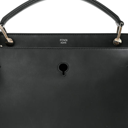 Fendi Vitello Baltico Dolce DotCom Satchel Black 7 of 11