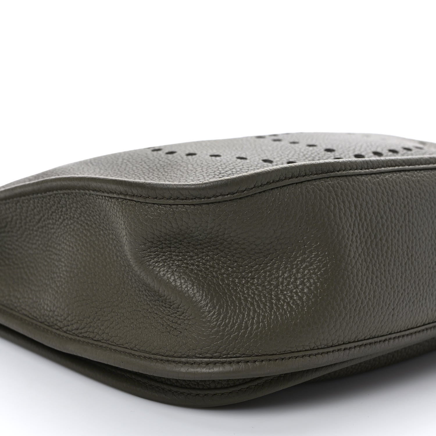 Hermes Taurillon Clemence Evelyne III GM Vert Olive 8 of 9