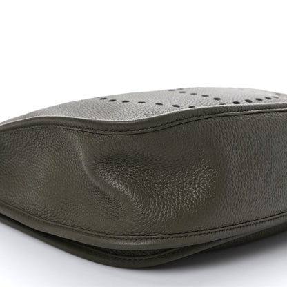 Hermes Taurillon Clemence Evelyne III GM Vert Olive 8 of 9
