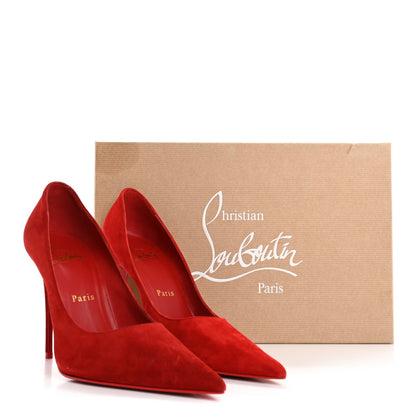 Christian Louboutin Veau Velours Kate Max 100 Pumps 37.5 Loubi 9 of 9