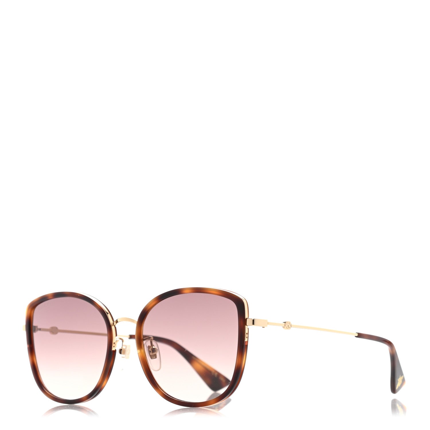 Gucci Cat Eye Sunglasses GG0606SK Havana 1 of 8