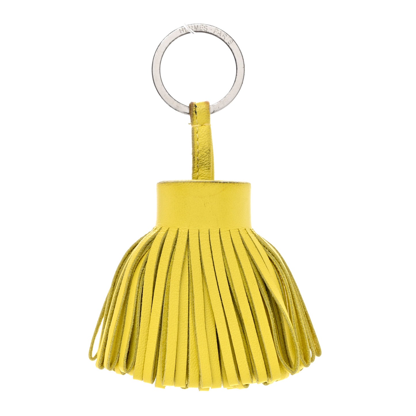 Lambskin Carmen Tassel Key Holder Lime
