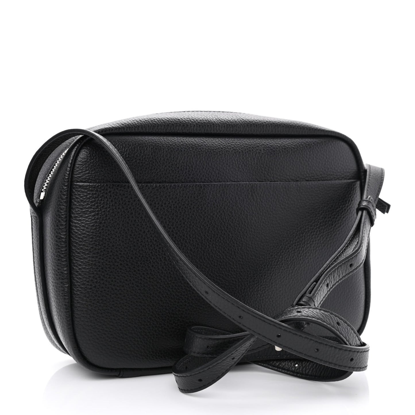 Calfskin Logo M Everyday Camera Bag Black