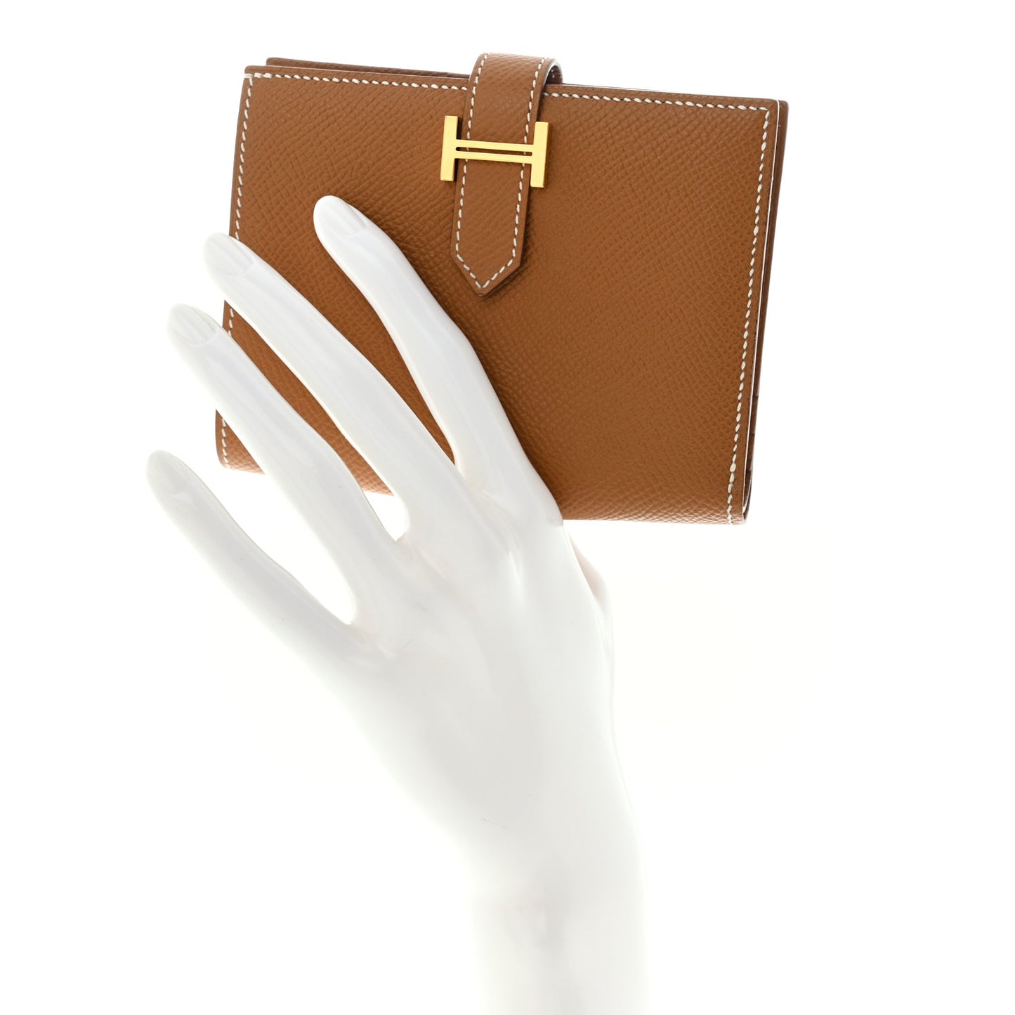 Epsom Bearn Compact Wallet Gold