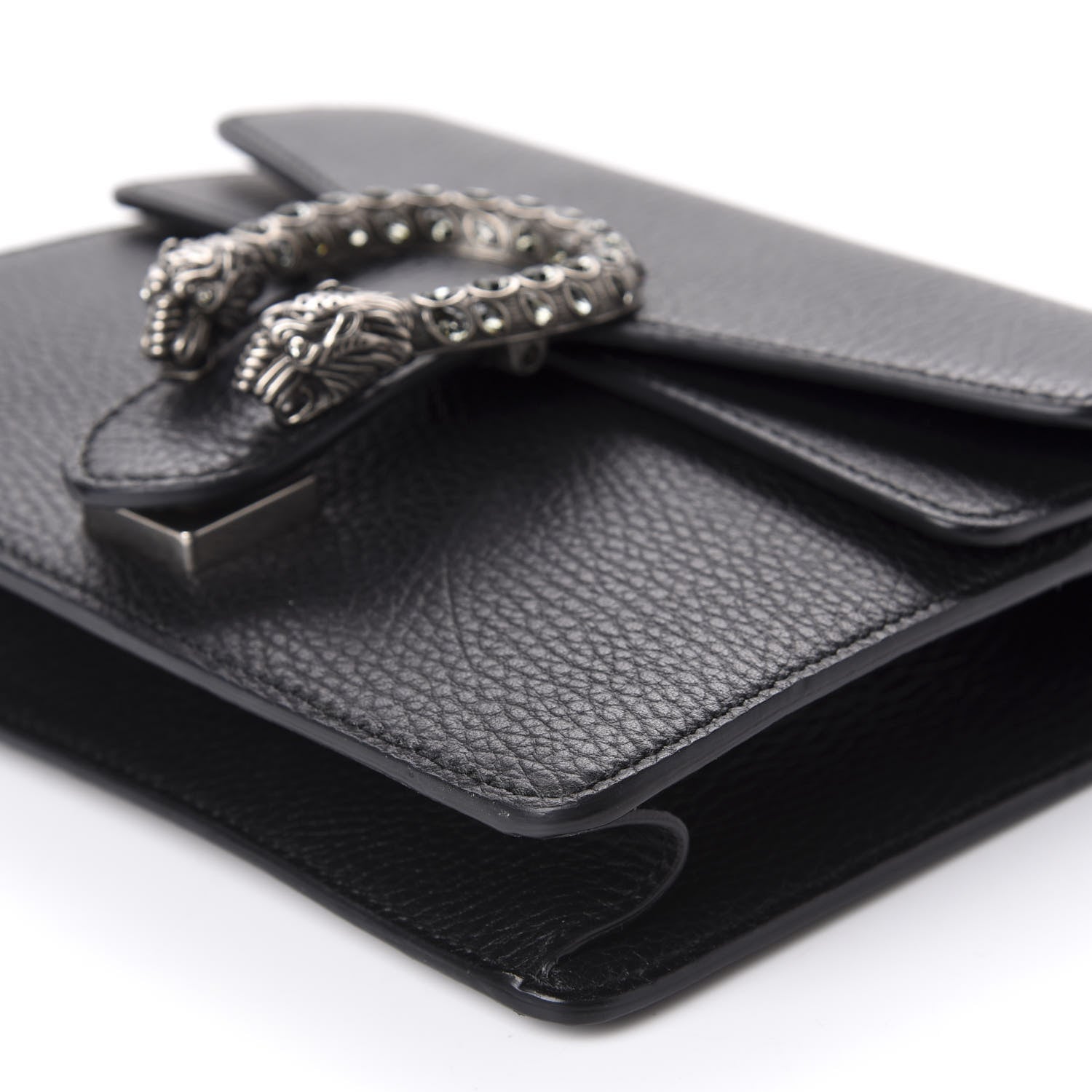 Gucci Calfskin Mini Dionysus Shoulder Bag Black 7 of 13
