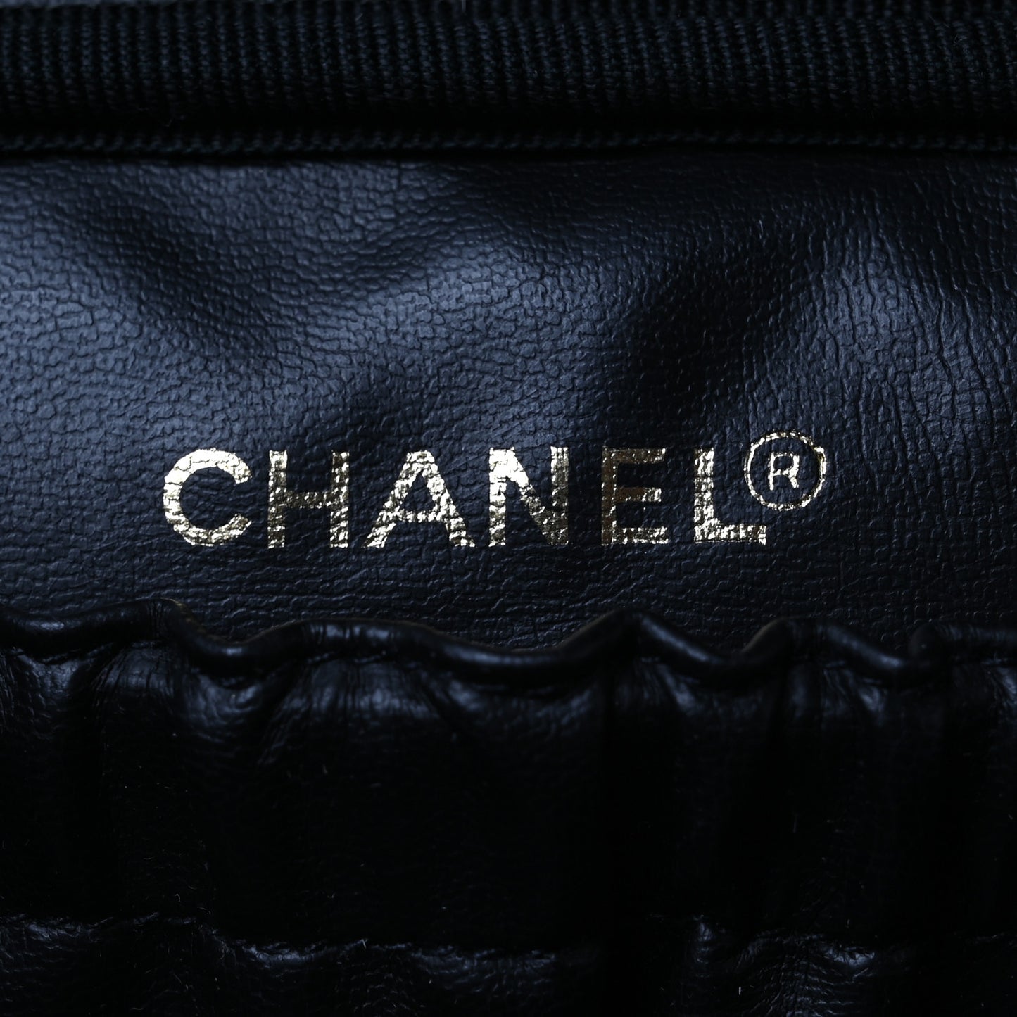 Lambskin Vanity Cosmetic Case Black