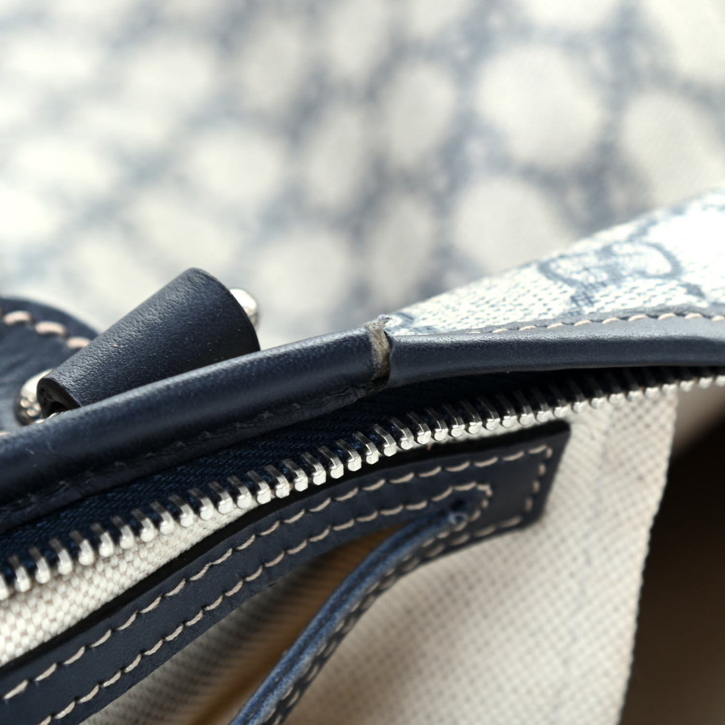 GG Plus Monogram Large Joy Tote Bag Navy