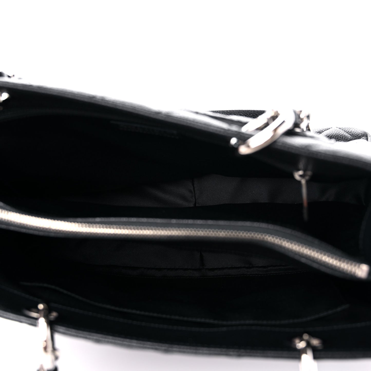 Caviar Quilted Grand Shopping Tote GST Black