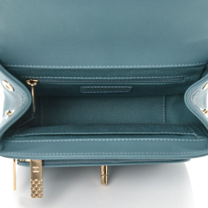 Chanel Caviar Quilted Mini Business Affinity Flap Light Blue 5 of 11