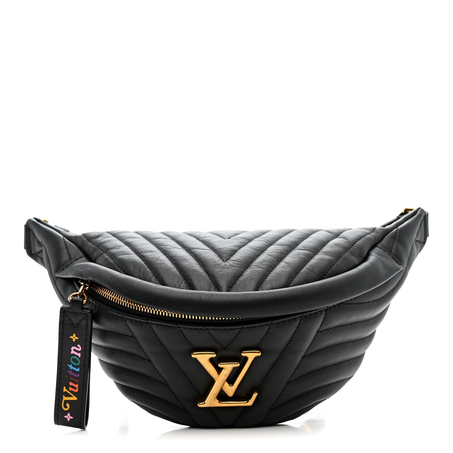 Louis Vuitton Calfskin Quilted New Wave Bumbag Black 1 of 12