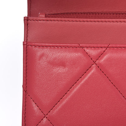 Chanel Lambskin Quilted 19 Wallet On Chain WOC Pink 9 of 13
