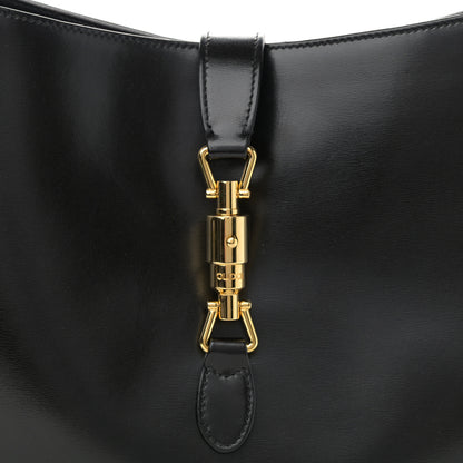 Gucci Boarded Dyana Lux Calfskin Medium Jackie 1961 Hobo Black 9 of 11