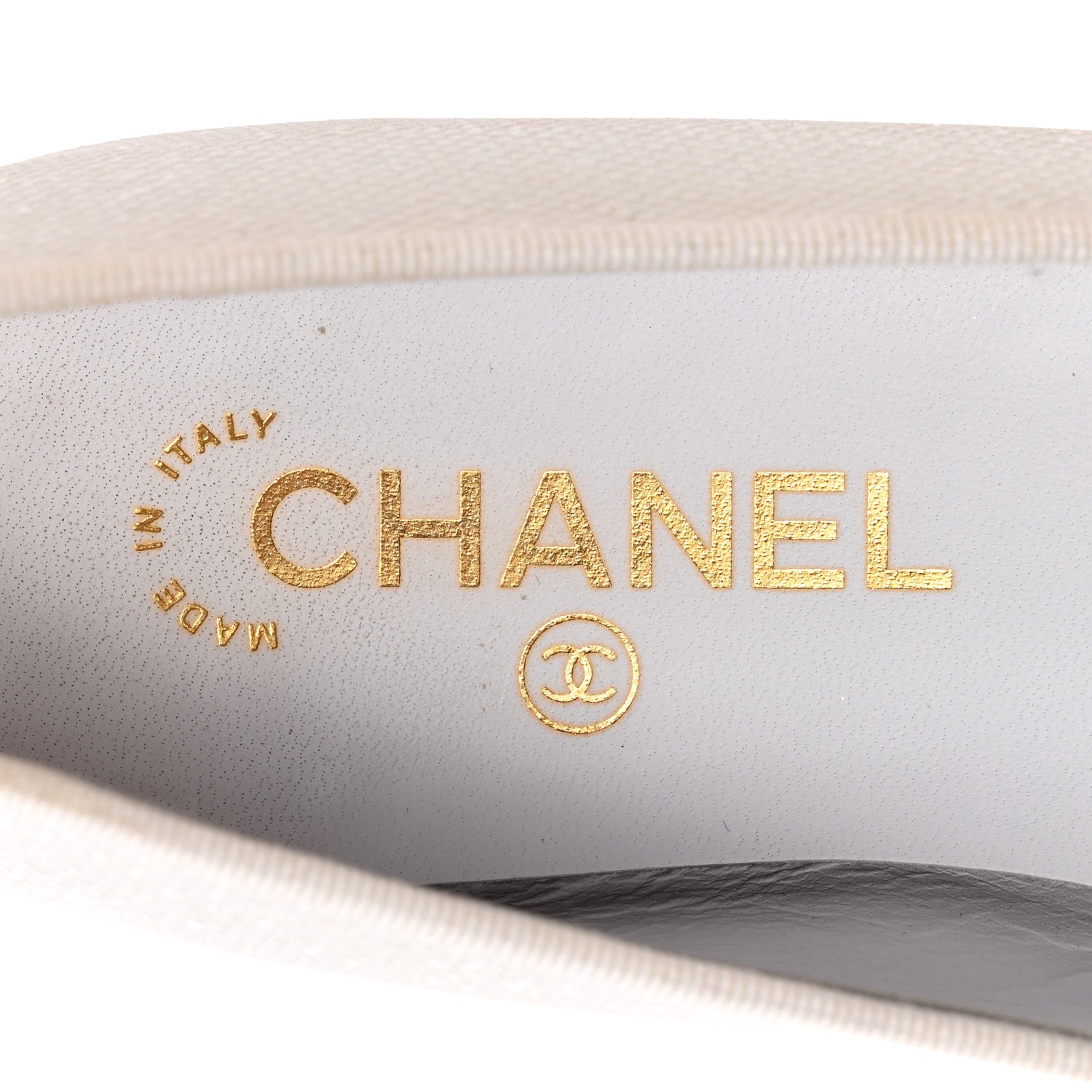 Chanel Fabric Glitter Grosgrain Cap Toe CC Ballerina Flats 40 White Black 7 of 15