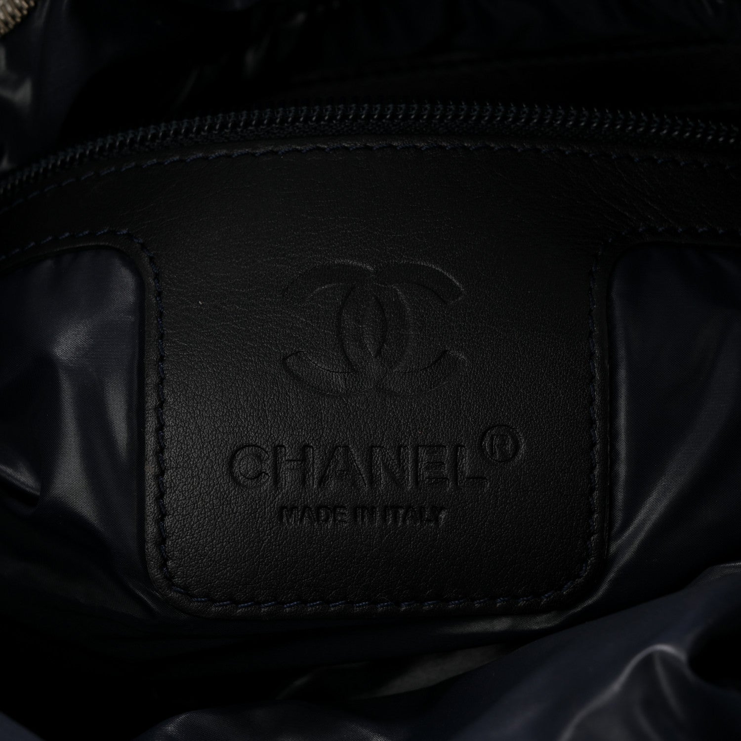 Chanel Nylon Coco Cocoon Zipped Tote Silver 6 of 13