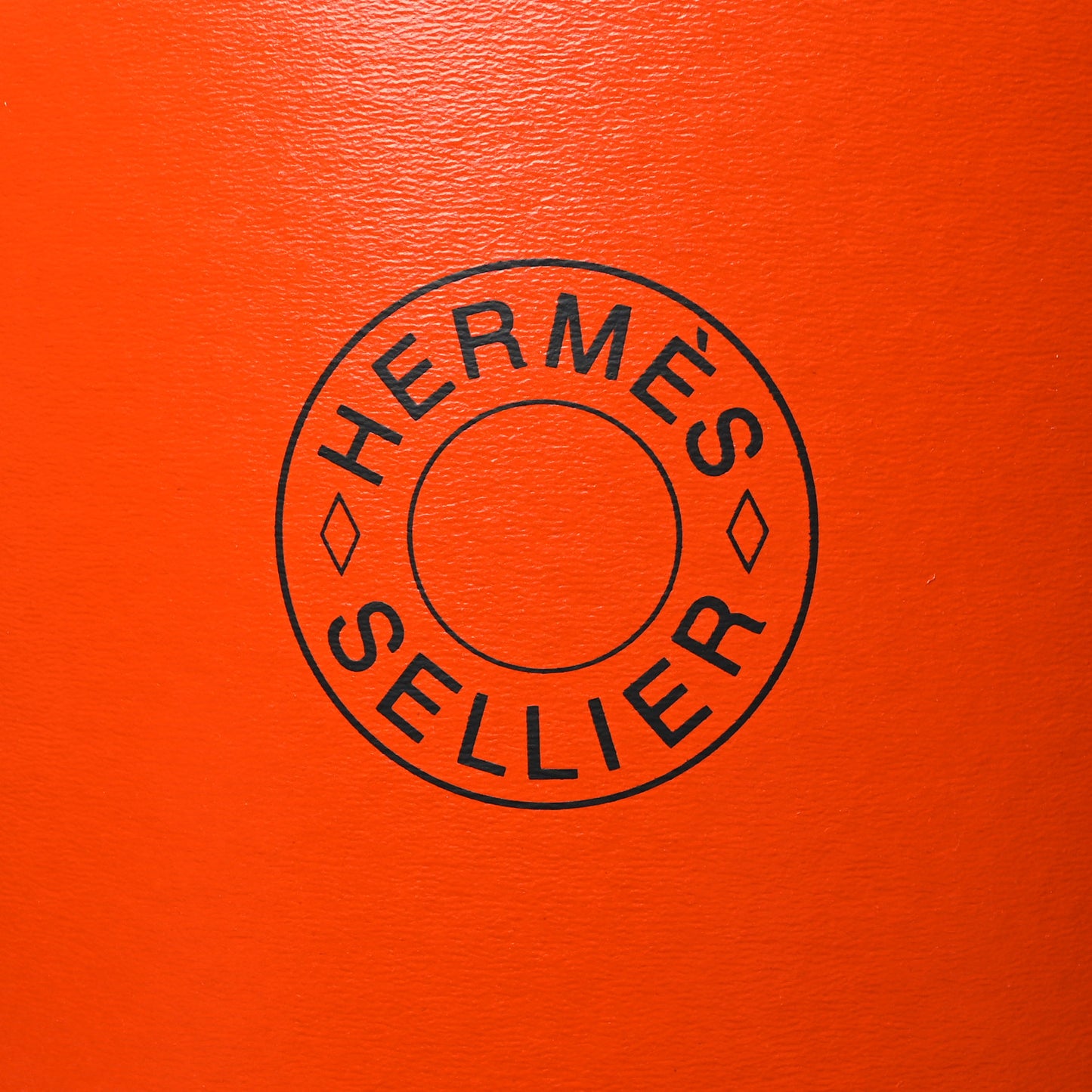 Kraft Paper Metal Canvas Saddle Box Orange