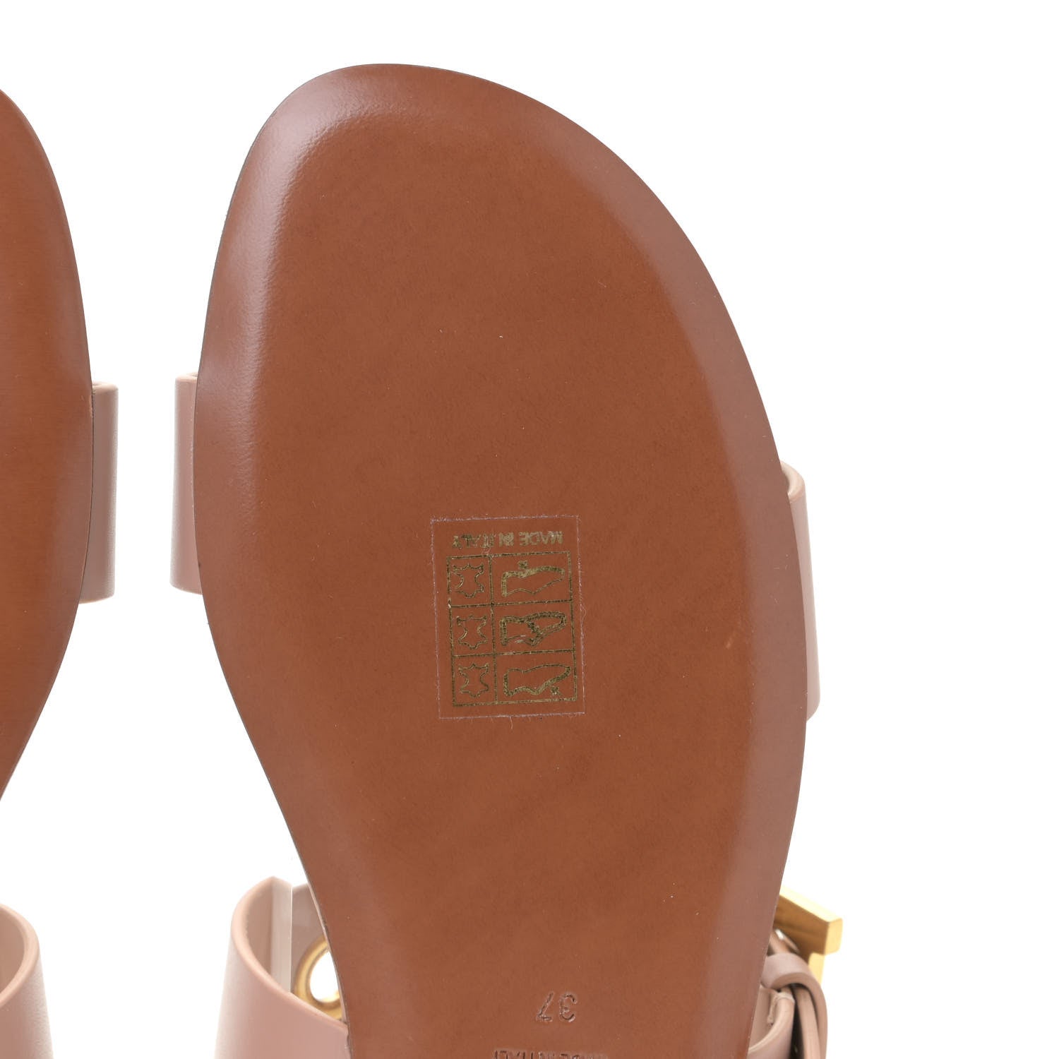 Christian Dior Calfskin D-Dior Slide Sandals 37 Rose De Vents 8 of 13