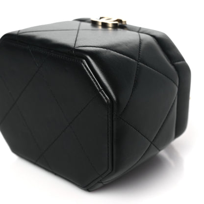 Chanel Lambskin Quilted Vendome Case Black 10 of 10