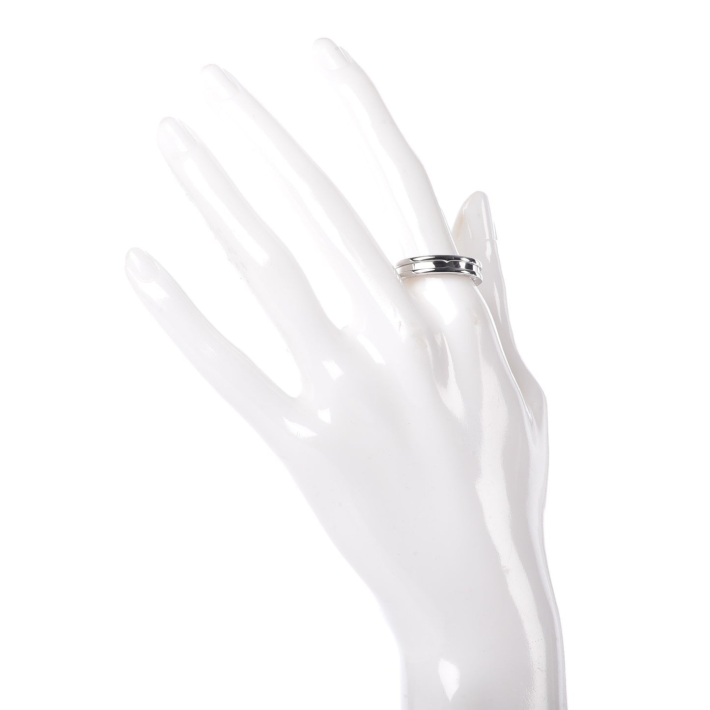 18K White Gold B.Zero1 One-Band Ring 58 8.5
