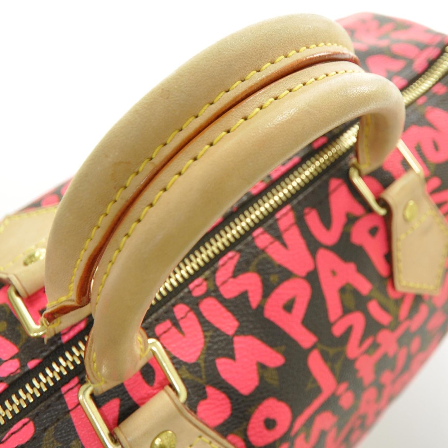 Monogram Graffiti Speedy 30 Fuchsia