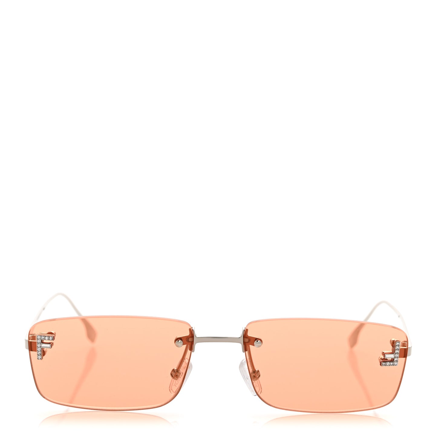 Metal Fendi First Sunglasses FE4172US Silver Pink