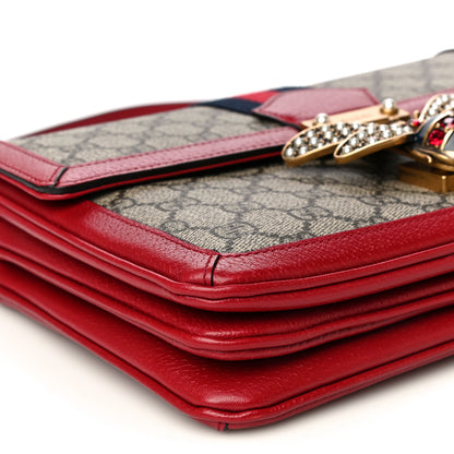 Gucci GG Supreme Monogram Medium Queen Margaret Shoulder Bag Red 5 of 14