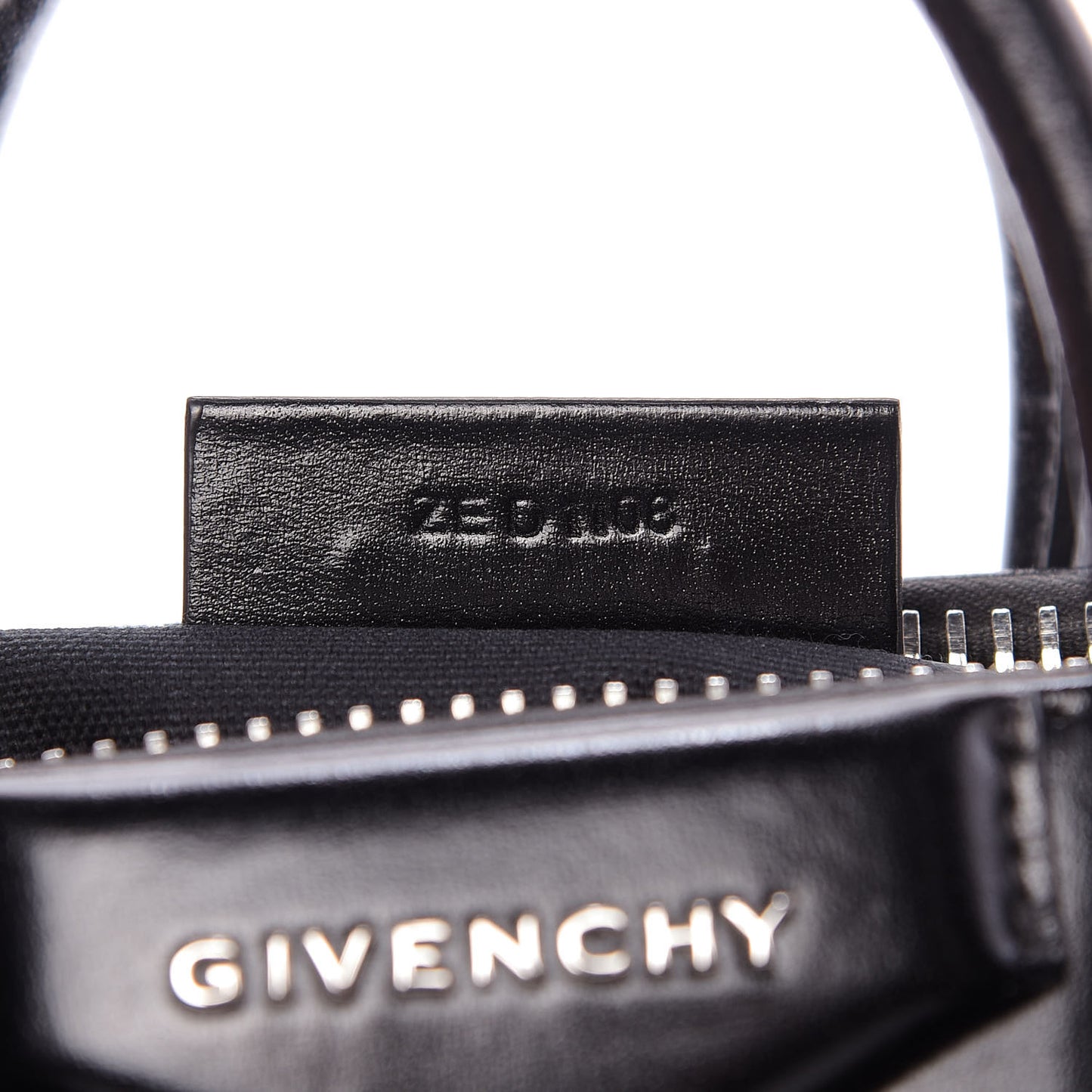 Shiny Lord Calfskin Mini Antigona Black