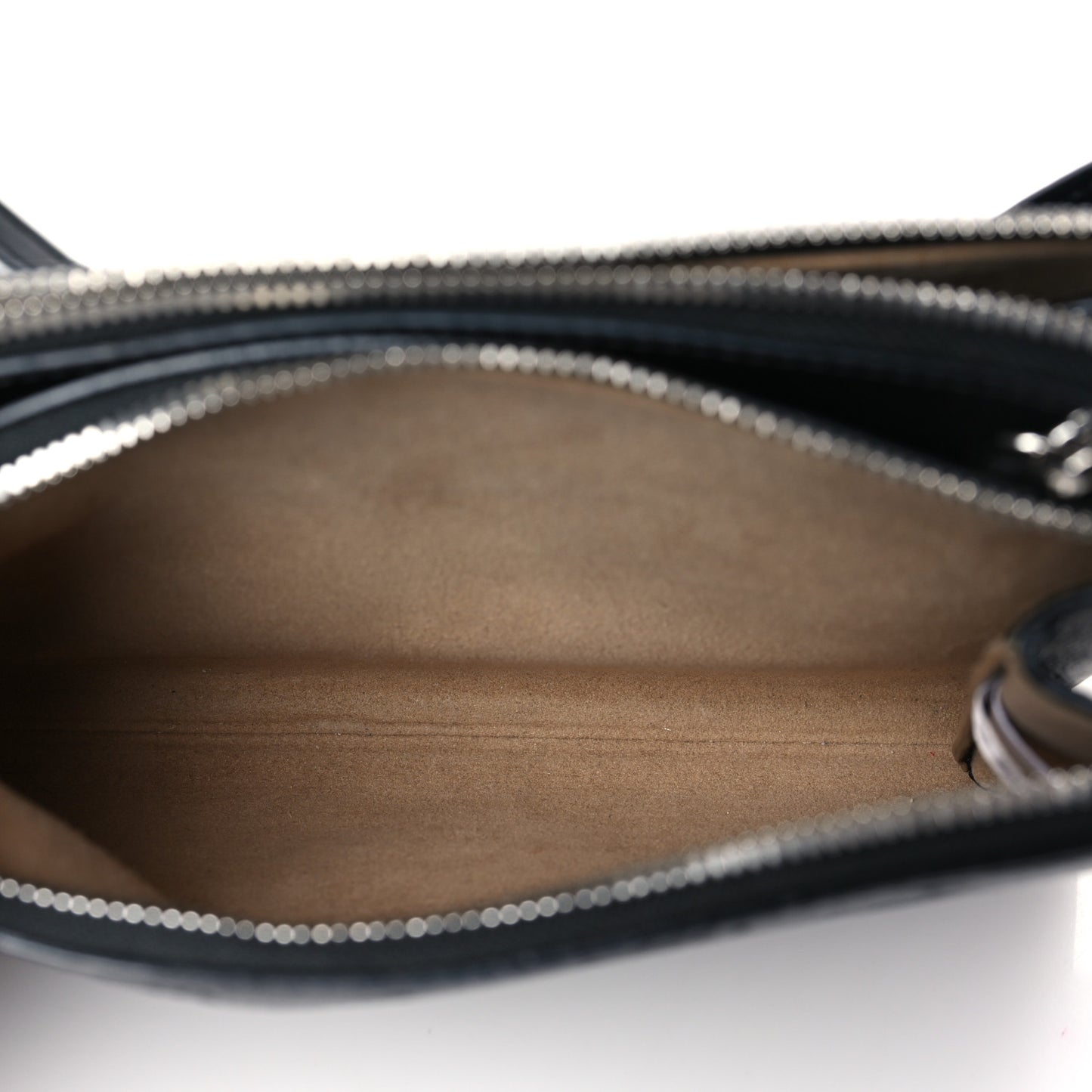 Calfskin Ottomar Monogram Crossbody Zip Messenger Pouch Black