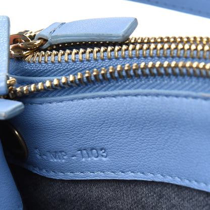 Celine Lambskin Small Trio Crossbody Bag Baby Blue 8 of 23