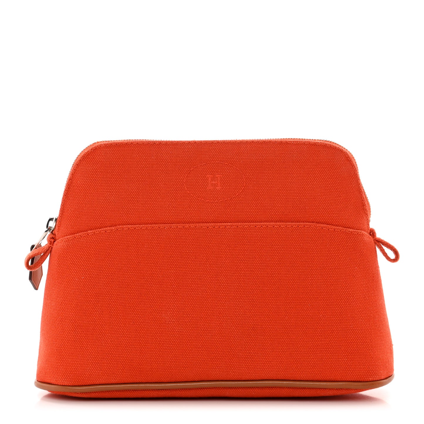 Cotton Canvas Mini Bolide Travel Cosmetic Pouch Feu