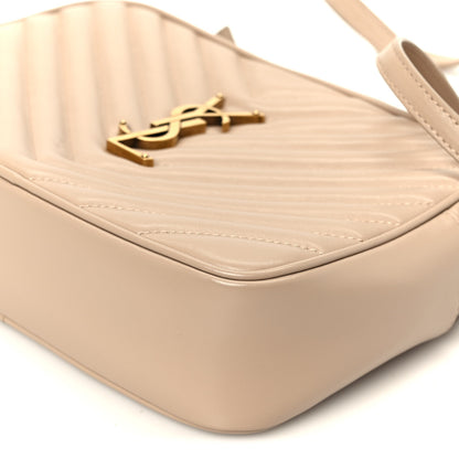 Saint Laurent Calfskin Matelasse Monogram Lou Camera Bag Nude Powder 10 of 11